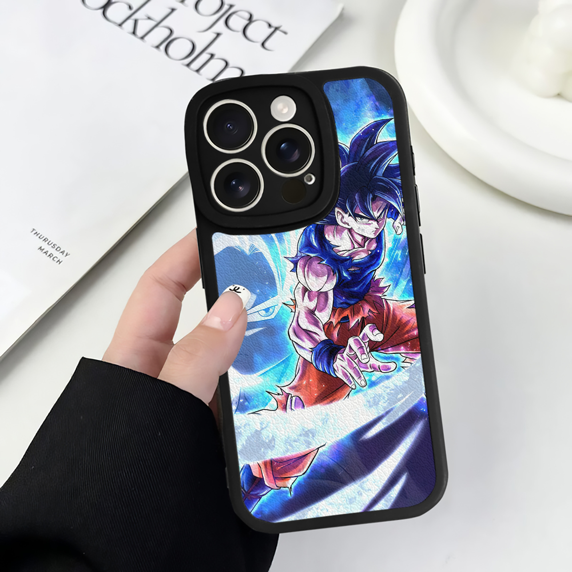 （画像用） ドラゴンボール DRAGON BALL 【iPhone 16シリーズ対応】シリコンスマホケース（レザー調） 材質：シリコン
